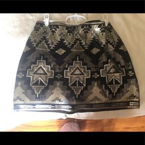 Sequence mini skirt